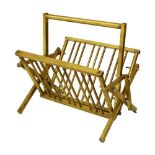 Mid Century gilt metal folding magazine rack