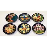 Moorcroft Pottery - Six pin dishes