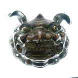 Chinese bronze Lion mask/ Dog of Fo