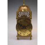 Reproduction French brass lantern clock