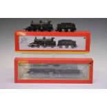 Two boxed Hornby 00 gauge 'DCC Ready' railway trainset locomotives and tenders