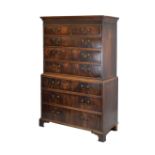 Mahogany chest on chest or tallboy