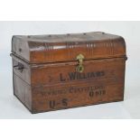 Early 20th Century painted tin trunk