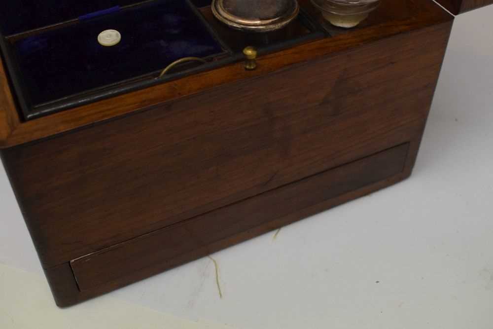 Victorian walnut dressing box - Image 6 of 9