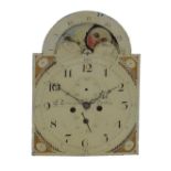19th Century 8-day painted dial longcase clock movement