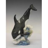 Lladro figure of a killer whale 6899