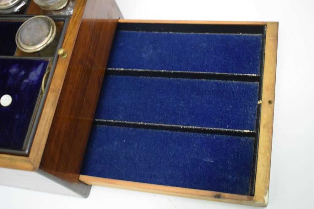 Victorian walnut dressing box - Image 8 of 9