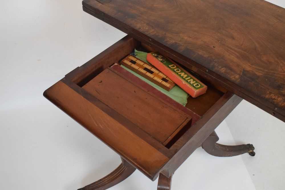 George IV mahogany fold-over card table - Bild 11 aus 14
