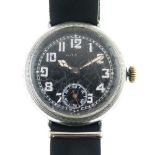 Lanco (Langendorf) - World War II Luftwaffe chromed nickel cased Pilots watch