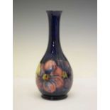 Walter Moorcroft ovoid vase with slender neck