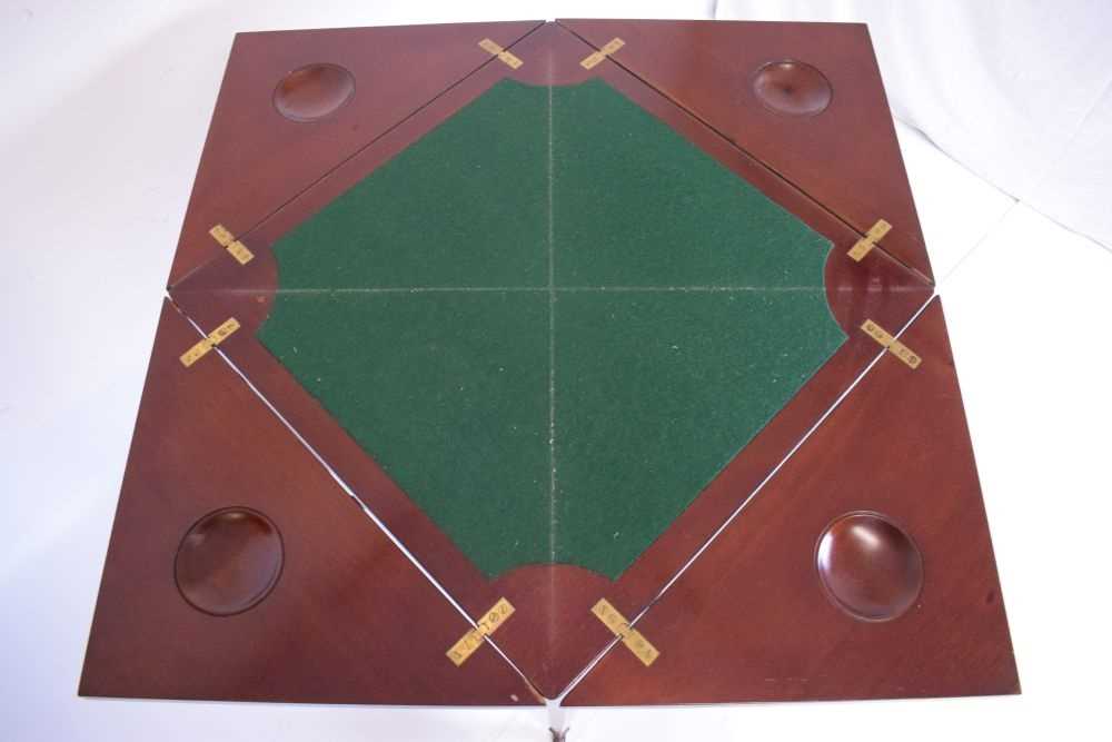 Edwardian mahogany envelope table - Bild 5 aus 8