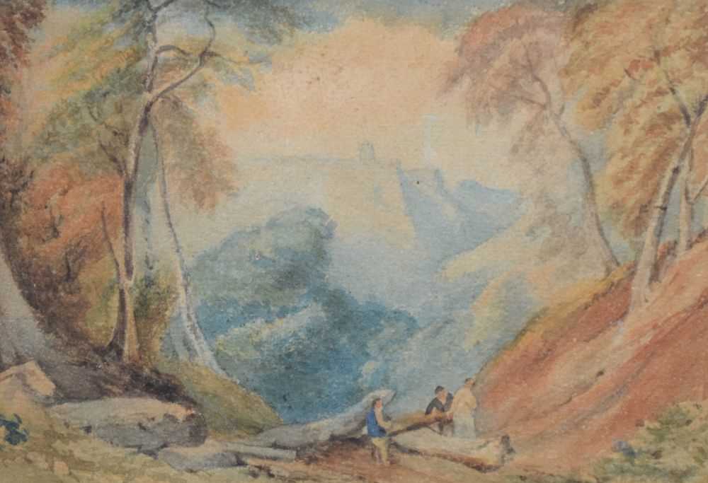 Two 19th Century watercolour studies - Bild 2 aus 10