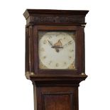 George III oak cased 30-hour longcase clock