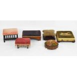 Quantity of Victorian footstools, etc.