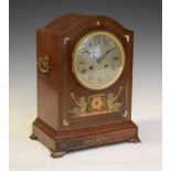 Early 20th Century inlaid mahogany mantel clock