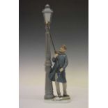 Lladro figure of a lamp lighter 5205 47cm