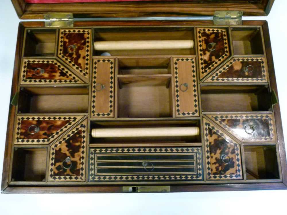 Indian coromandel wood work box - Bild 2 aus 8