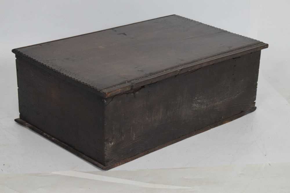 18th Century oak Bible box - Bild 4 aus 7