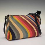 Paul Smith - Lady's swirl print leather side bag
