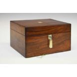 Victorian walnut dressing box