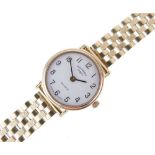 Rotary - Lady's quartz wristwatch on 9ct gold bracelet