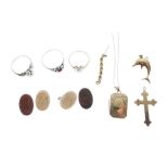 Assorted 9ct gold jewellery
