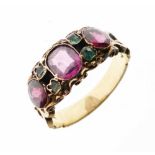 Victorian gem-set ring