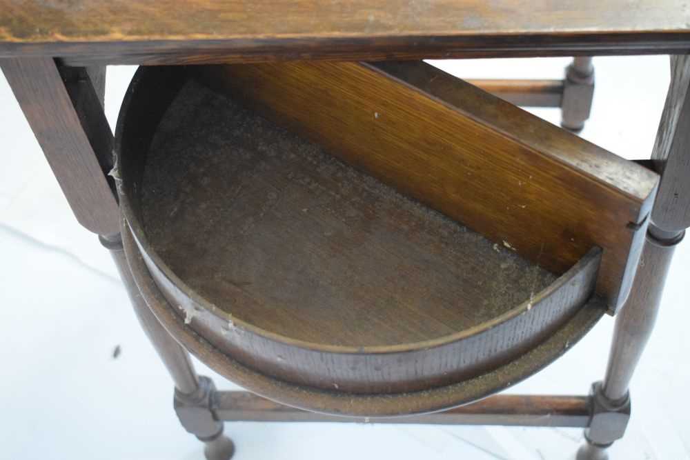 Early 20th Century oak games table - Bild 4 aus 7