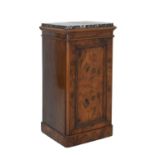 Victorian mahogany marble-top b/s cabinet