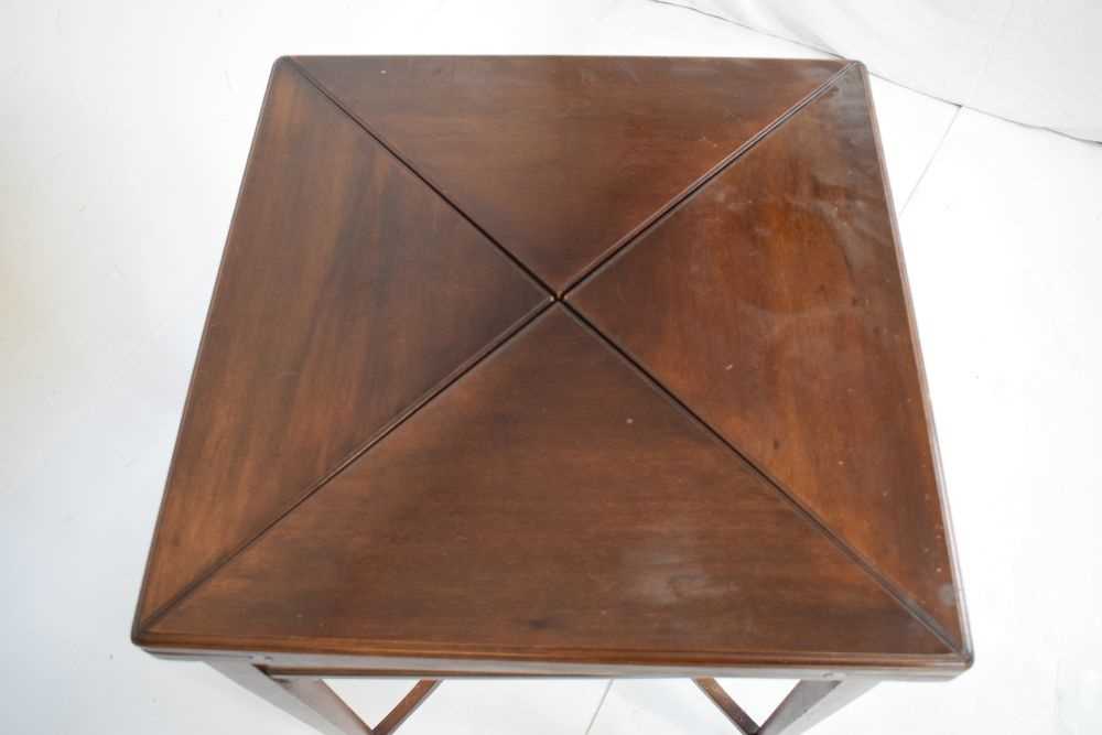 Edwardian mahogany envelope table - Bild 7 aus 8