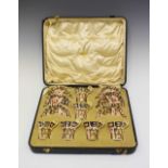 Cased Royal Crown Derby coffee set