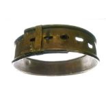 Large Victorian brass dog collar
