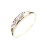 18ct gold, diamond five-stone ring