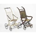Two early 20th Century child's pushchairs