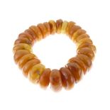 Amber bead bracelet