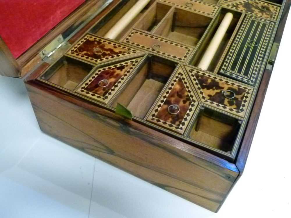 Indian coromandel wood work box - Bild 5 aus 8