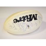 Signed rugby ball