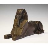 Bronze Egyptian sphinx