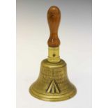 Second World War era hand bell, War Department