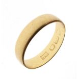 22ct gold wedding band