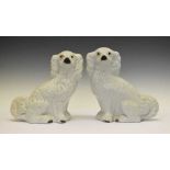 Pair of Staffordshire spaniels