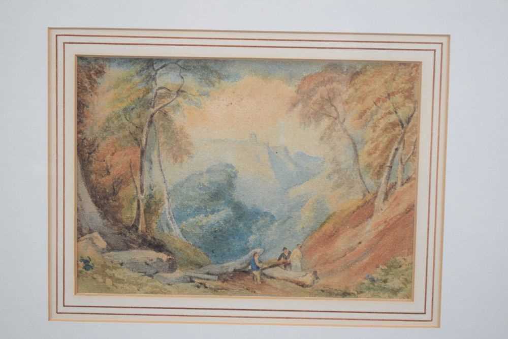 Two 19th Century watercolour studies - Bild 5 aus 10