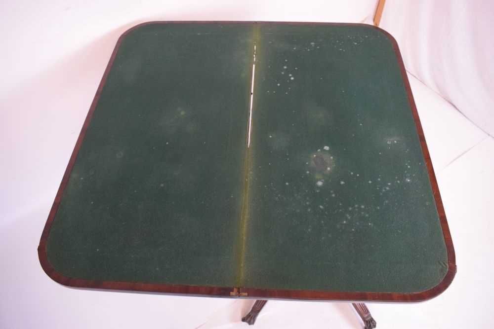 George IV mahogany fold-over card table - Bild 6 aus 14