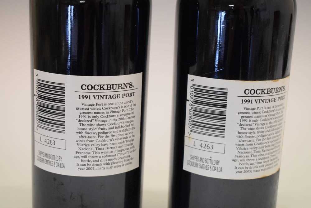 Two bottles of Cockburn's Vintage Port, 1991 - Image 6 of 7