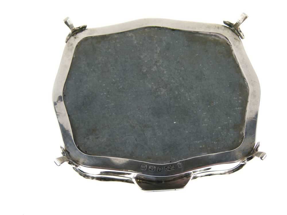 George V silver and tortoiseshell box - Image 7 of 9