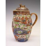 Early 19th Century Chinese 'Clobbered' jug and cover