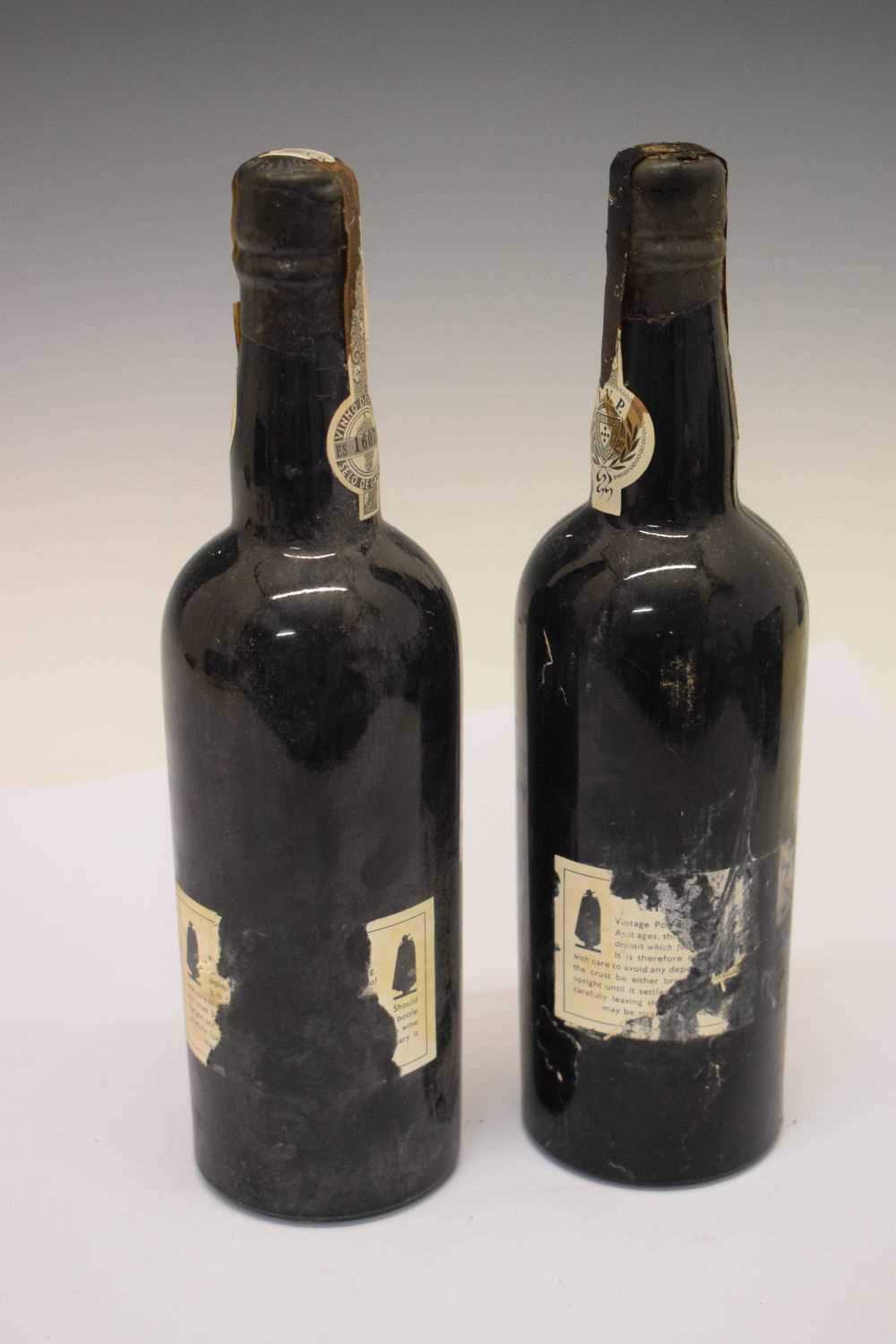 Two bottles of Sandeman Vintage Port, 1966 - Image 3 of 8