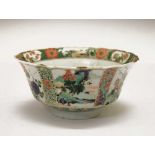 Chinese Famille Verte porcelain bowl