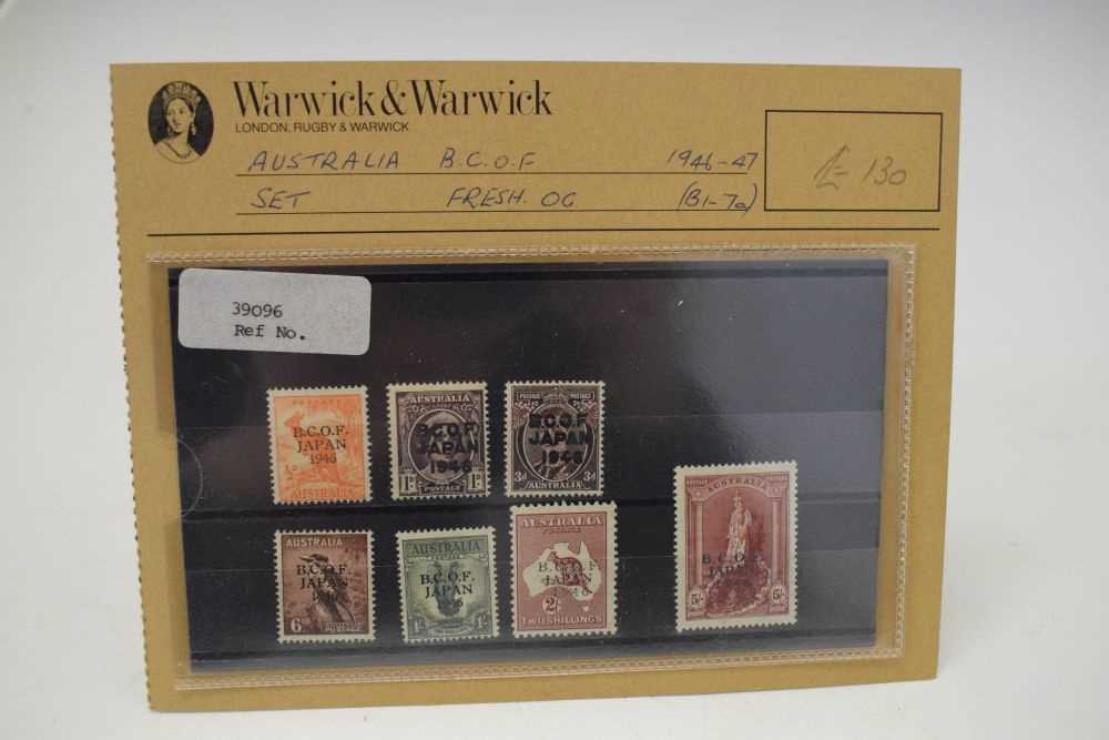 Australia - B.C.O.F. Japan 1946 overprint ½d to 5/- postage stamp set - Image 2 of 6