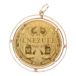 Caciques de Venezuela gold medallion